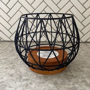 GEO INDUSTRIAL Bath and Body works 3 wick candle holder